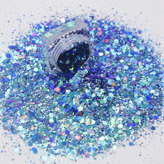 Unforgettable - Chunky Blue Glitter - Green Glitter - Chunky Glitter Mix -  Color Shifting Glitter - Polyester Glitter - Glitter