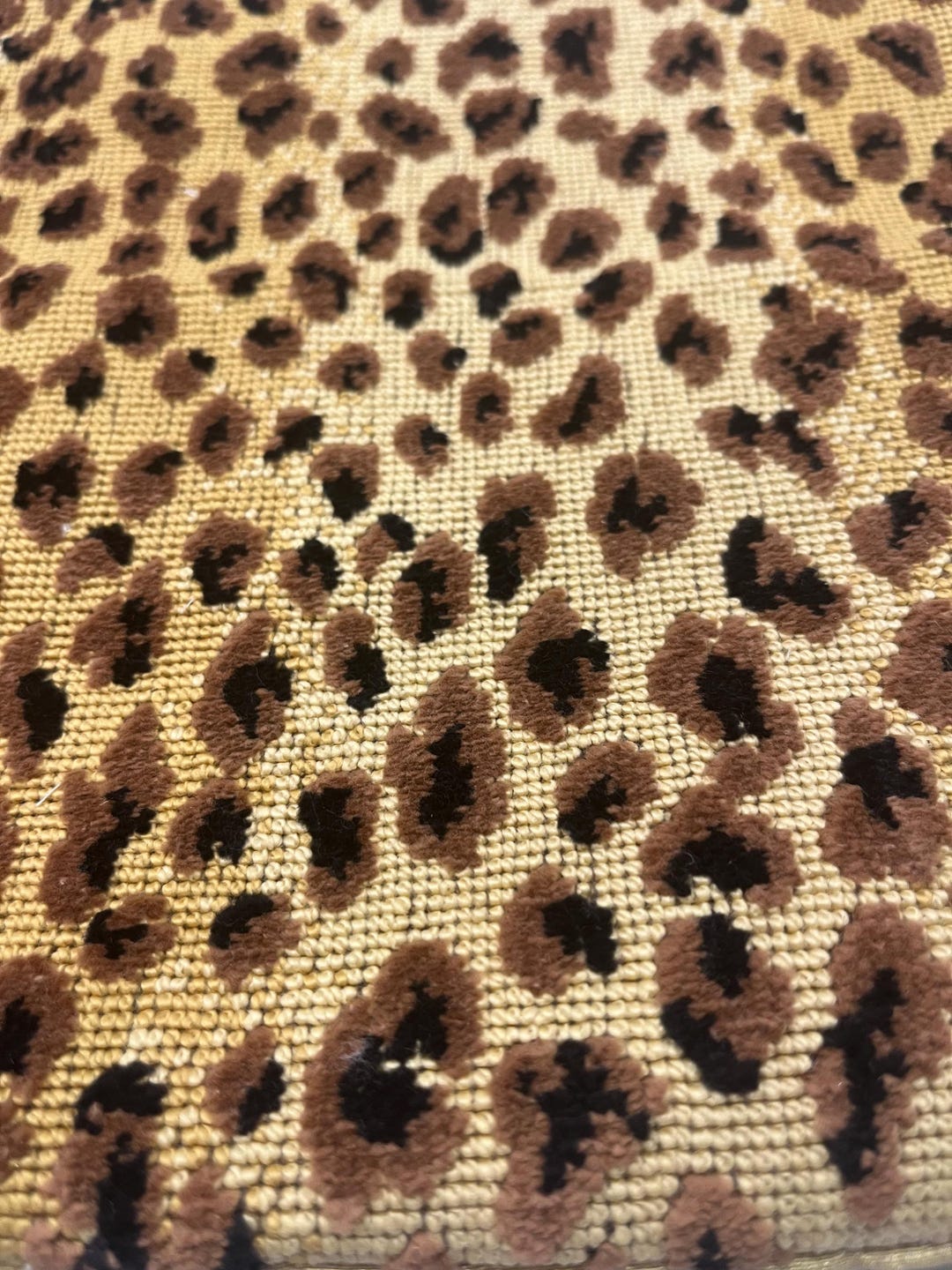 Leopard Backing Leopard Lumbar With Gold Silk Backing - Etsy