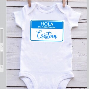 Hola, Mi Nombre Es-  SVG, JPG, PNG Digital Download