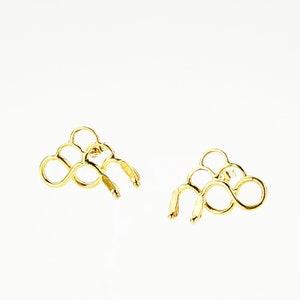 Gold Snake earrings, Athena Gold plated Sterling silver earrings, Gold Snake Greek Mythology Art earrings, Parhenon jewelry Greek earrings