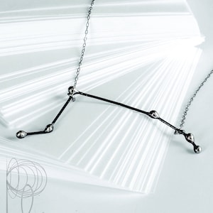 Collier zodiaque Bélier, constellation du Bélier, collier Bélier en argent sterling, cadeau Bélier, pendentif Bélier signe du zodiaque collier bijoux astronomie
