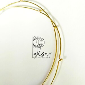 Gold Plated Orthodox Wedding Crowns Stefana: Hand Forged Brass Jewelry