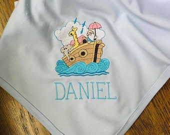Personalized Baby Receiving Blanket