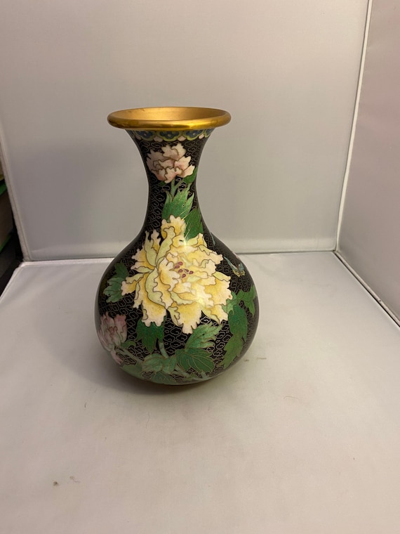 中国七宝焼花瓶 - Etsy 日本