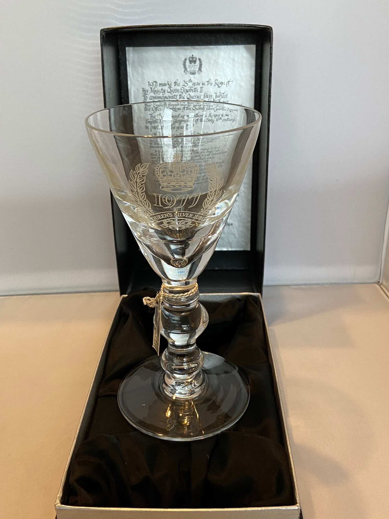 Royale County Lead Crystal Goblet Queen Elizabeth II Silver Etsy