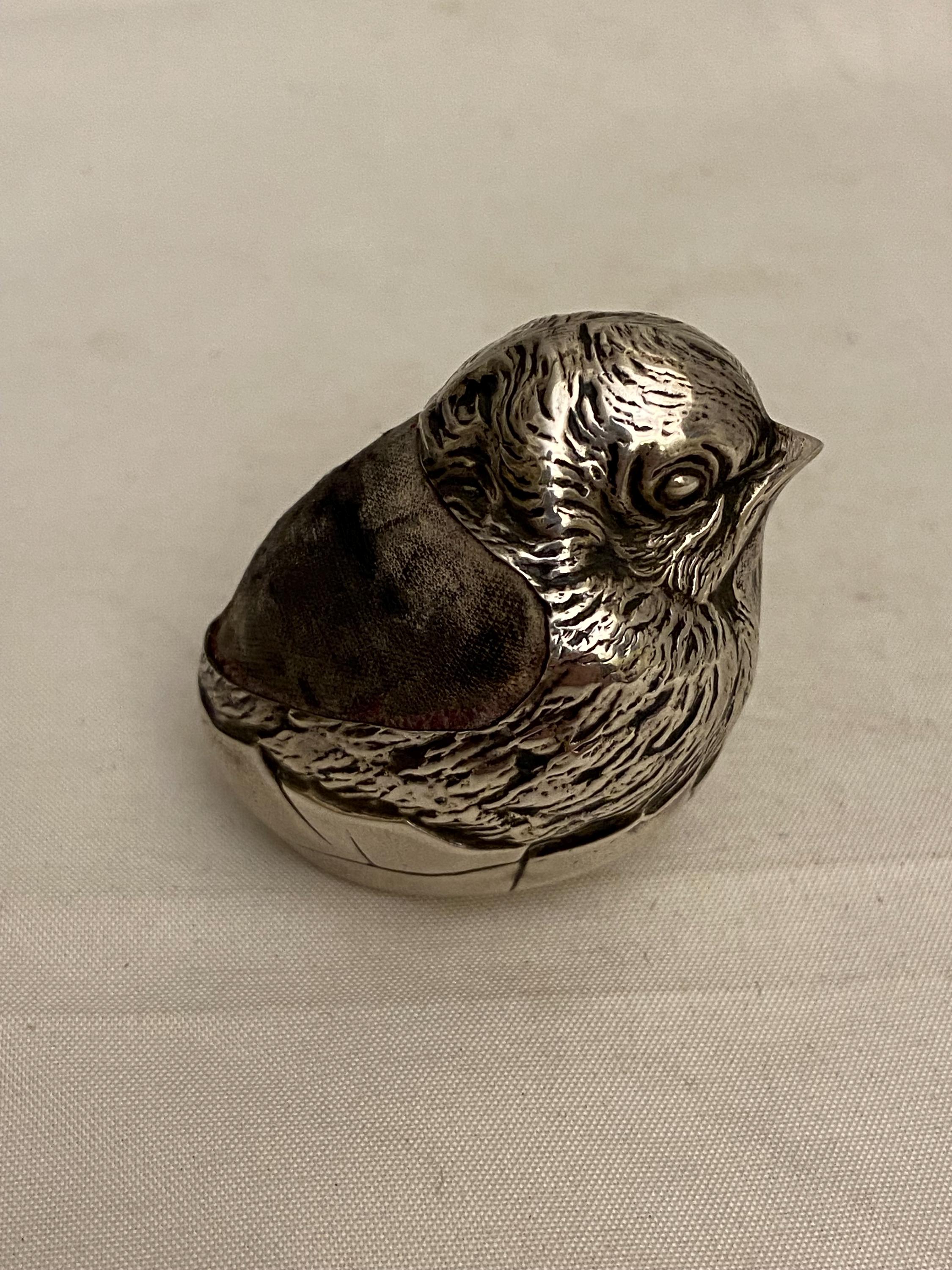 Sampson and Mordan Silver Chick Pin Cushion - Etsy