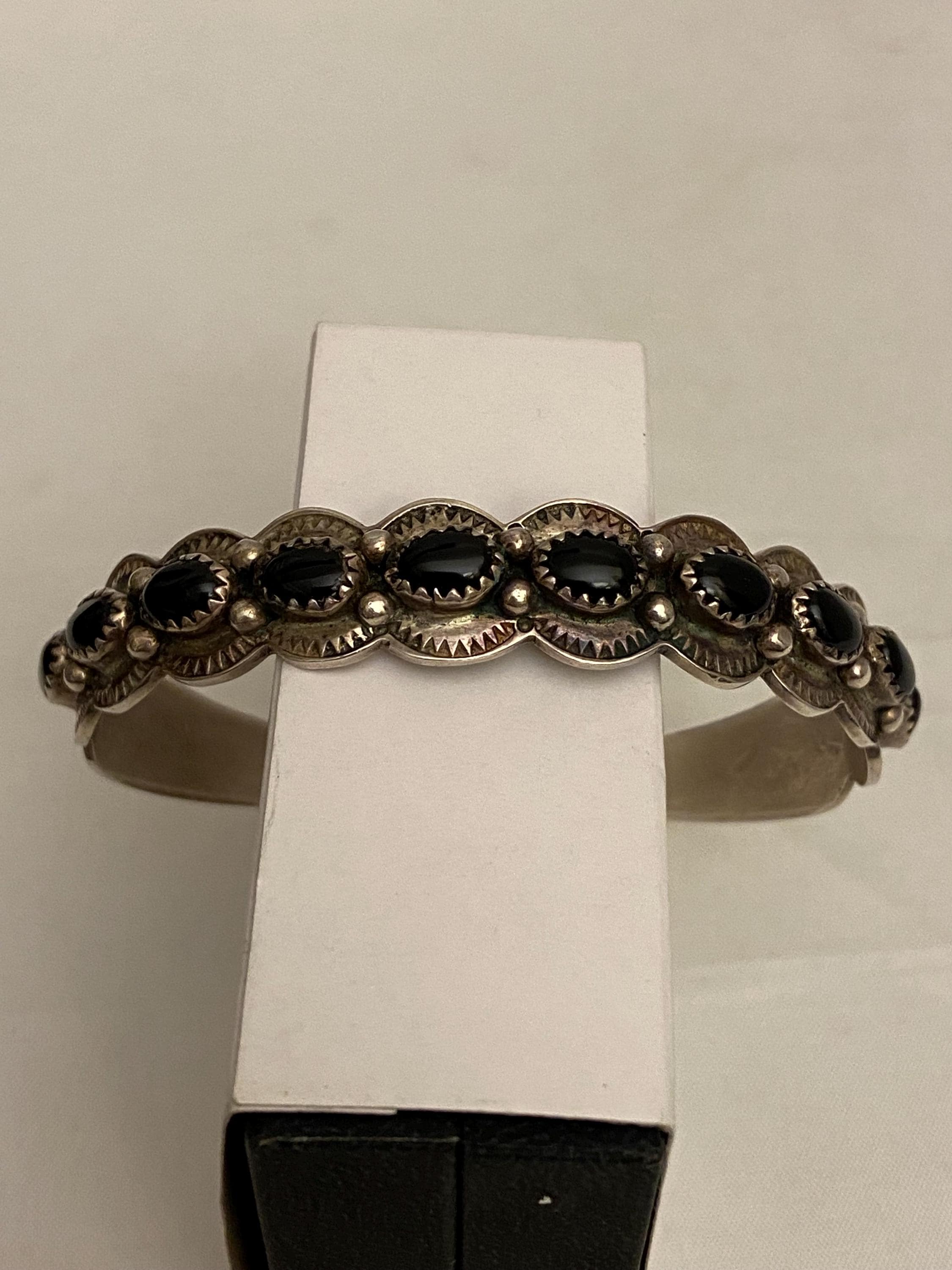 Larry Moses Yazzie Silver Navajo Indian Cuff Bracelet - Etsy
