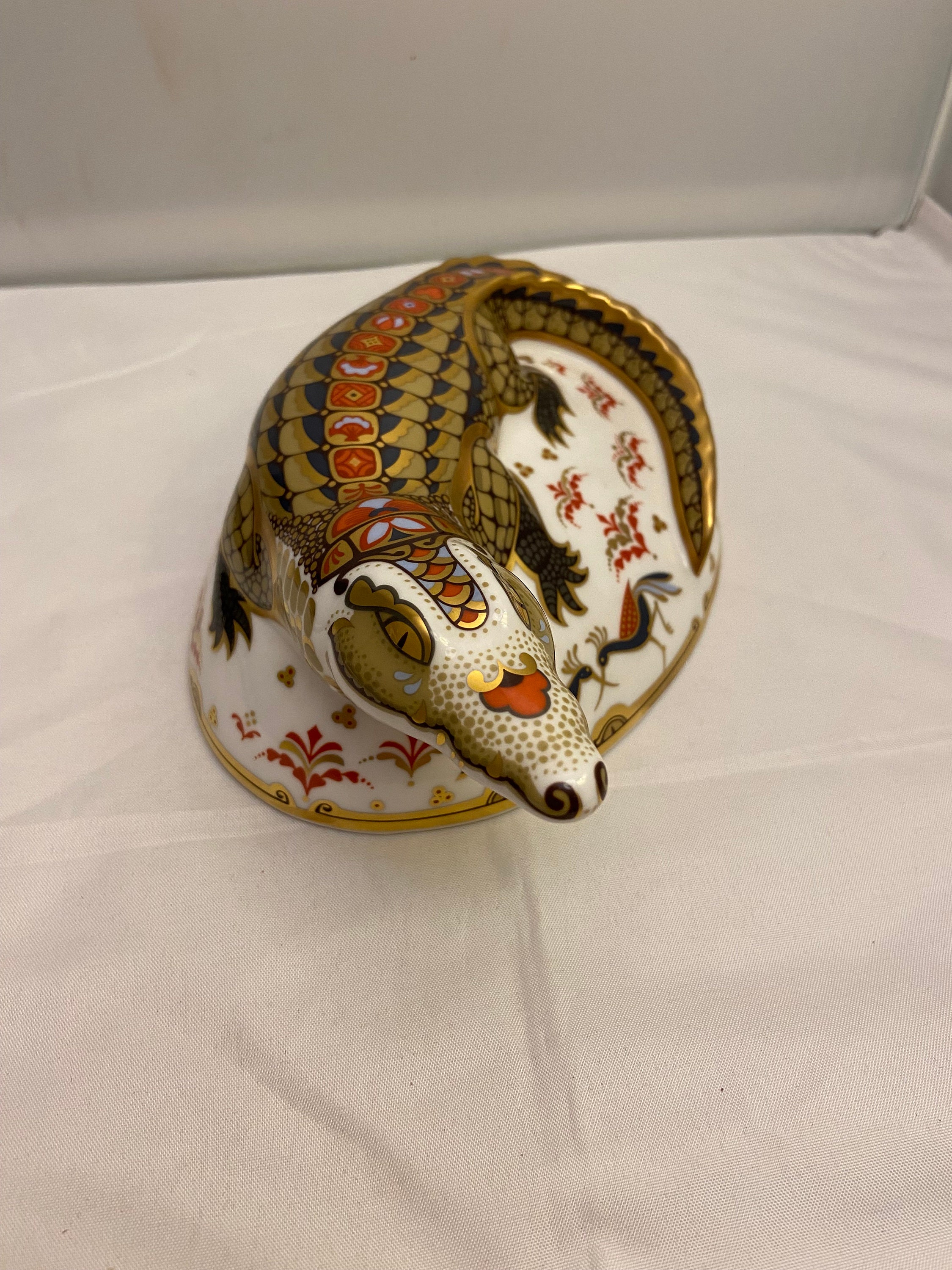 Royal Crown Derby Crocodile - Etsy UK