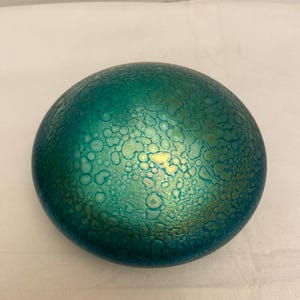 Iridescent Glass Paperweight