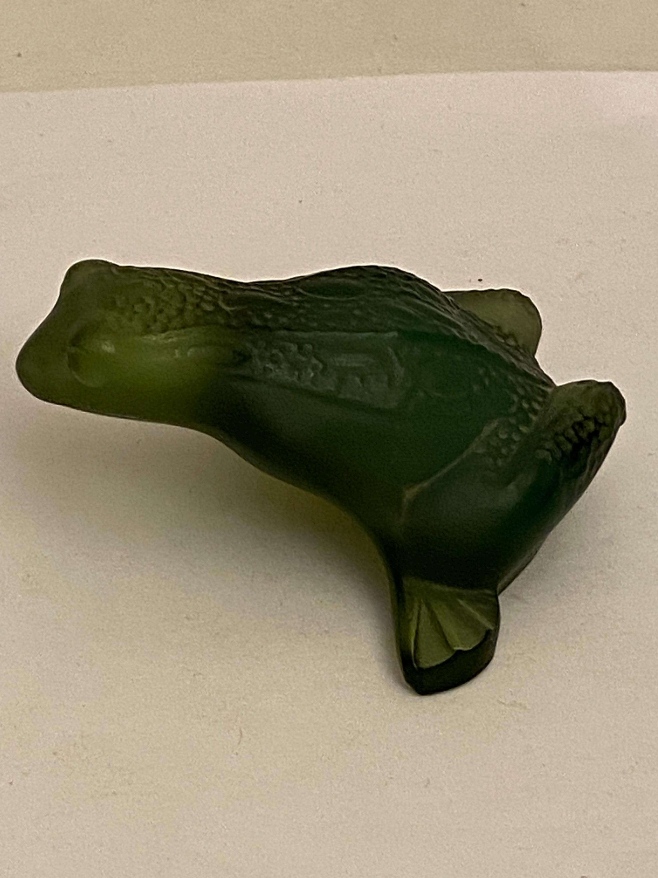 Lalique Green Frog - Etsy