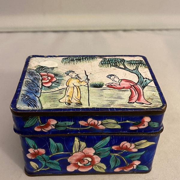 Chinese Enamel Box Etsy