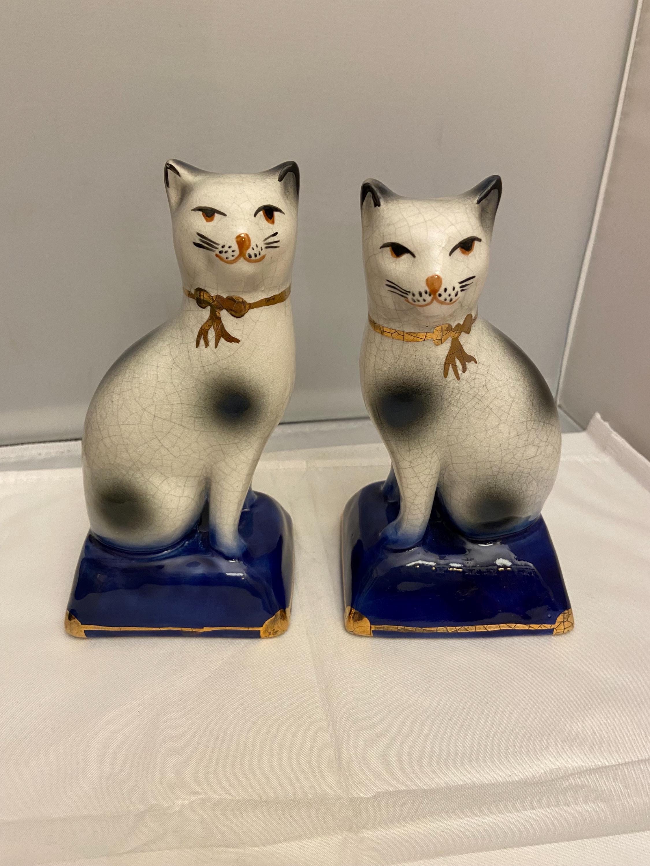 スタッフォードシャー キャット 猫 伯爵 ペン立て イギリス