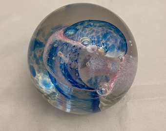 Stunning Selkirk Glass Handblown Paperweight Signed. - Etsy