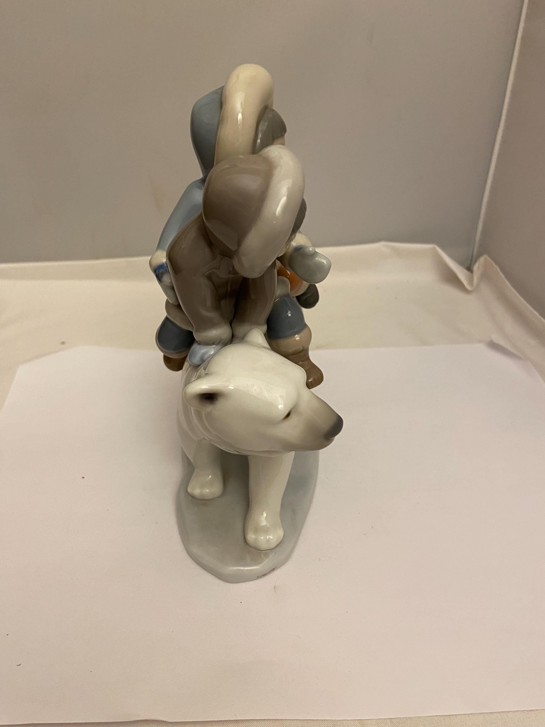 Lladro Polar Bear With Children - Etsy