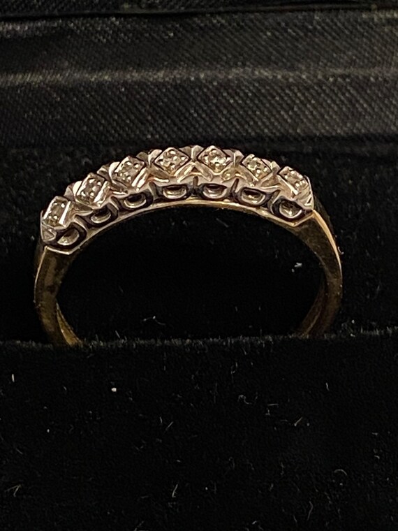 9ct gold hotsell half eternity ring