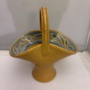 Holkham Pottery Basket Vase