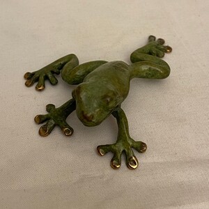Pete Smit Cold Painted Bronze Frog - Etsy