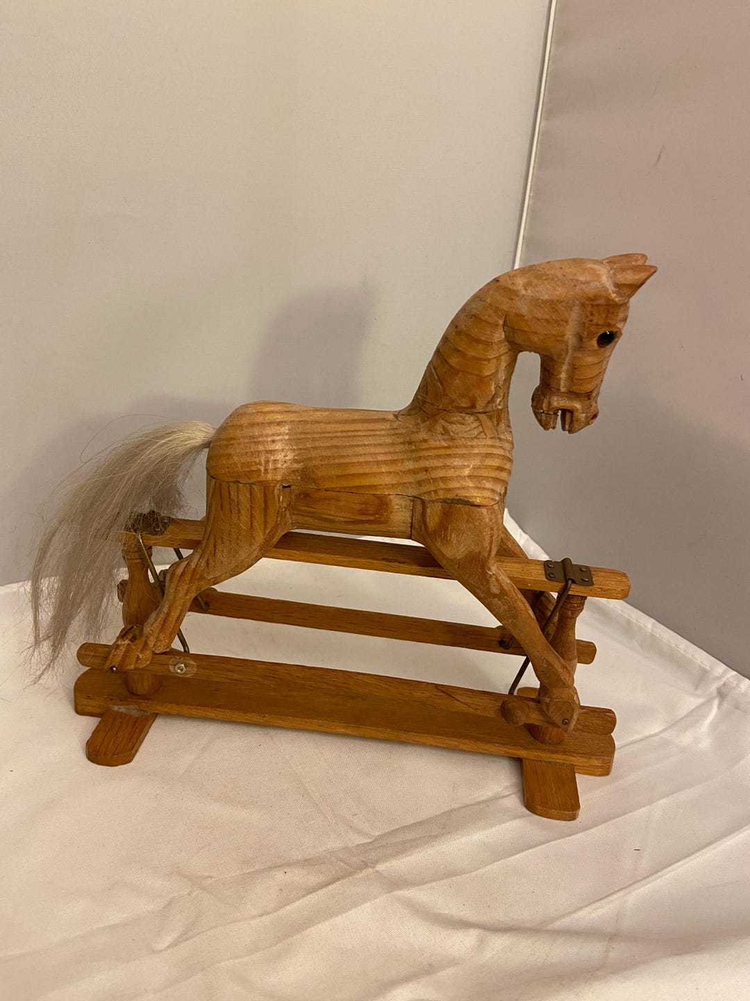 Miniature Wooden Rocking Horse - Etsy