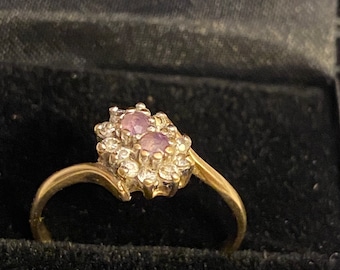 9ct Gold Sapphire and Diamond Ring