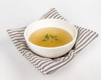 Cuenco azul francés con tictac (juego de 2)