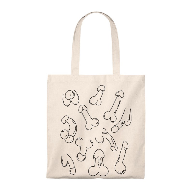 Penis tote bag Cotton dick gay lesbian bdsm lgbt pride bachelor bachelorette party gift man women male feemale sex