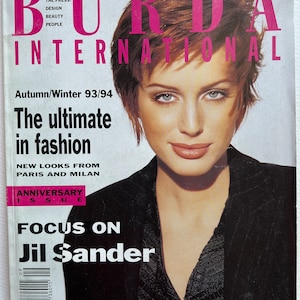 Vintage Burda International magazine with patterns