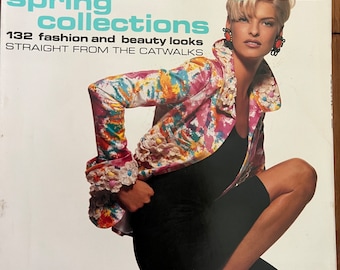 Vogue UK Feb 1991 Original British Vintage Fashion Magazine