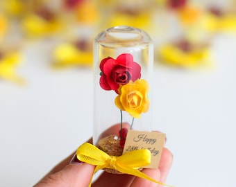 10pcs Wedding Favors for guests, Rose Dome Favors, Dome, Beauty and the Beast Domes, Birthday Favors, Disney Favors, Sweet 16, Custom Favors