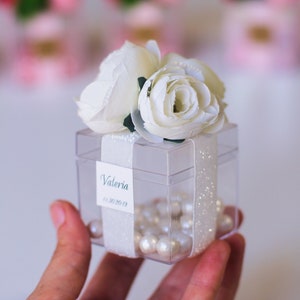 5pcs Wedding Favors for Guests, Wedding Favor Boxes, Cube, White Favors, Baby Shower Favors, Bridal Shower Favor, Birthday Favors, Sweet 16 image 7