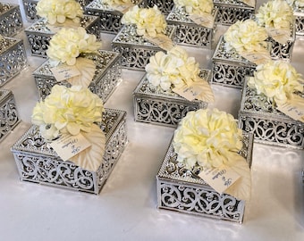 10pcs Wedding Favors for Guests, Wedding Favor Box, Plastic Trinket box, Baby Shower Favors, Bridal Shower Favors, Birthday Favors, Sweet 16