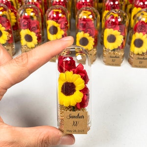 10pcs Sunflower Wedding, Favors for Guests, Sunflower Favors, Sunflower Birthday Party, Yellow Wedding, Rustic Favors, Sunflower Baby Shower image 6