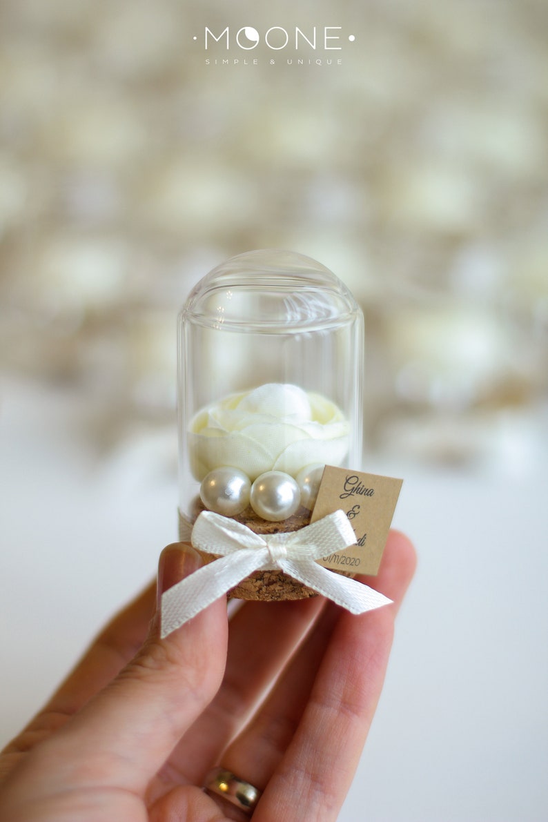 10pcs Rose Dome Favors Glass Dome Wedding Favors For Guests Etsy