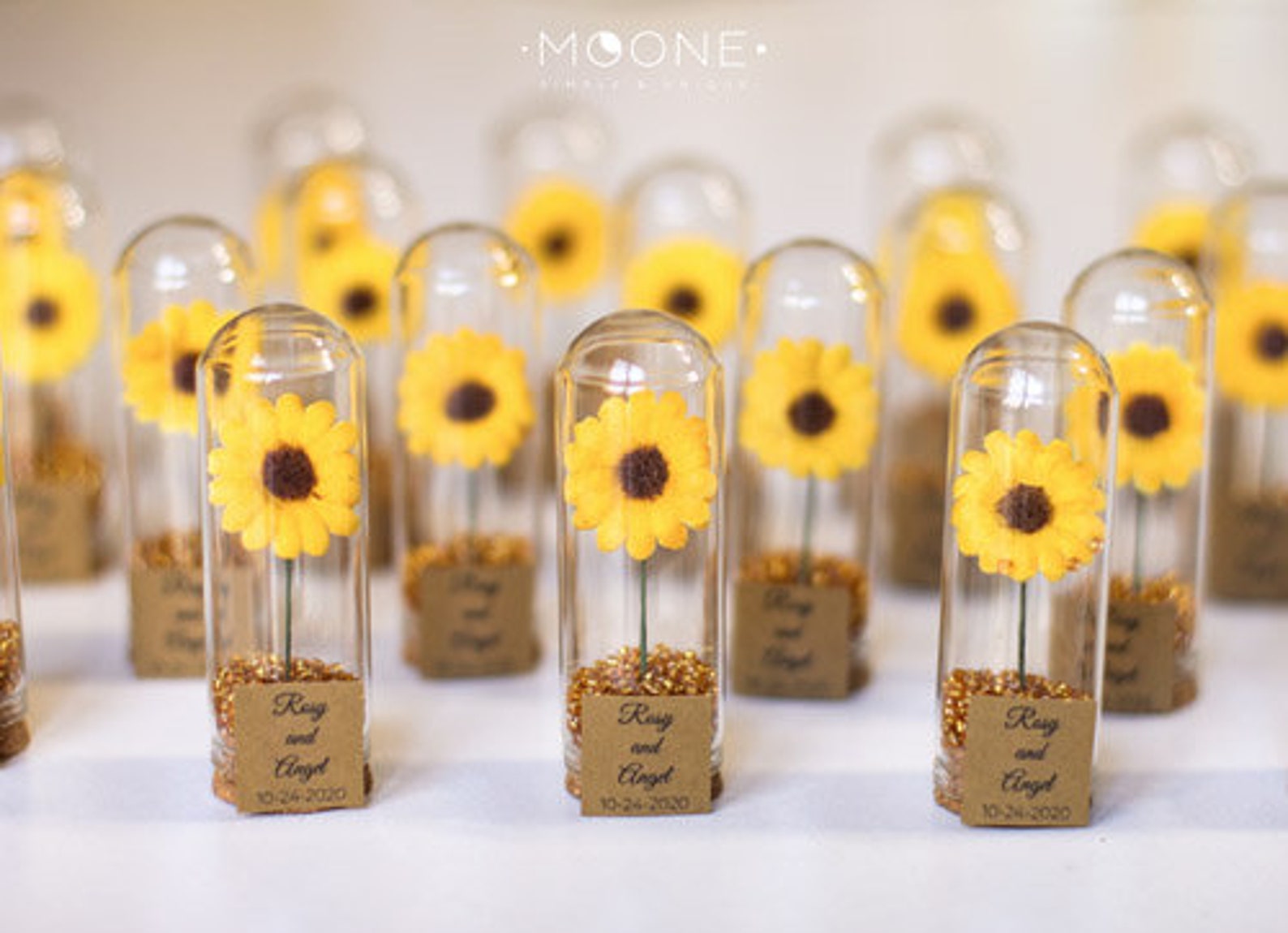 10pcs Sunflower Wedding Favors for Guests Sunflower Party
