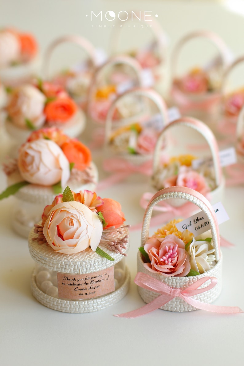 10pcs Flower Basket Wedding Favors for Guests Rustic Wedding Etsy