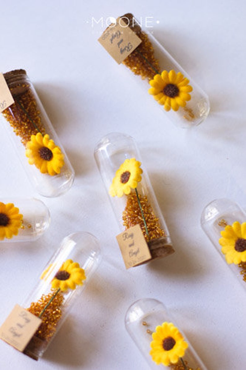 10pcs Sunflower Wedding Favors for Guests Sunflower Party Etsy