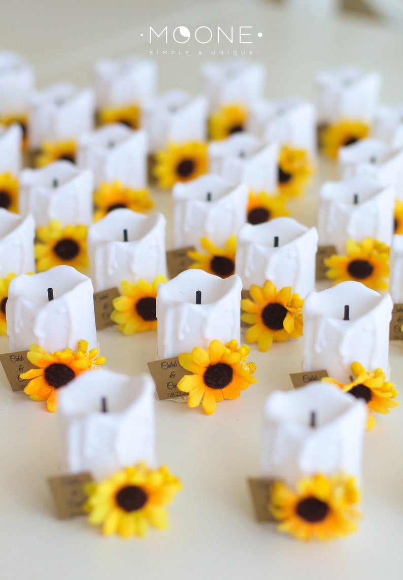 10pcs Sunflower Favors Wedding Favors Sunflower Party Etsy