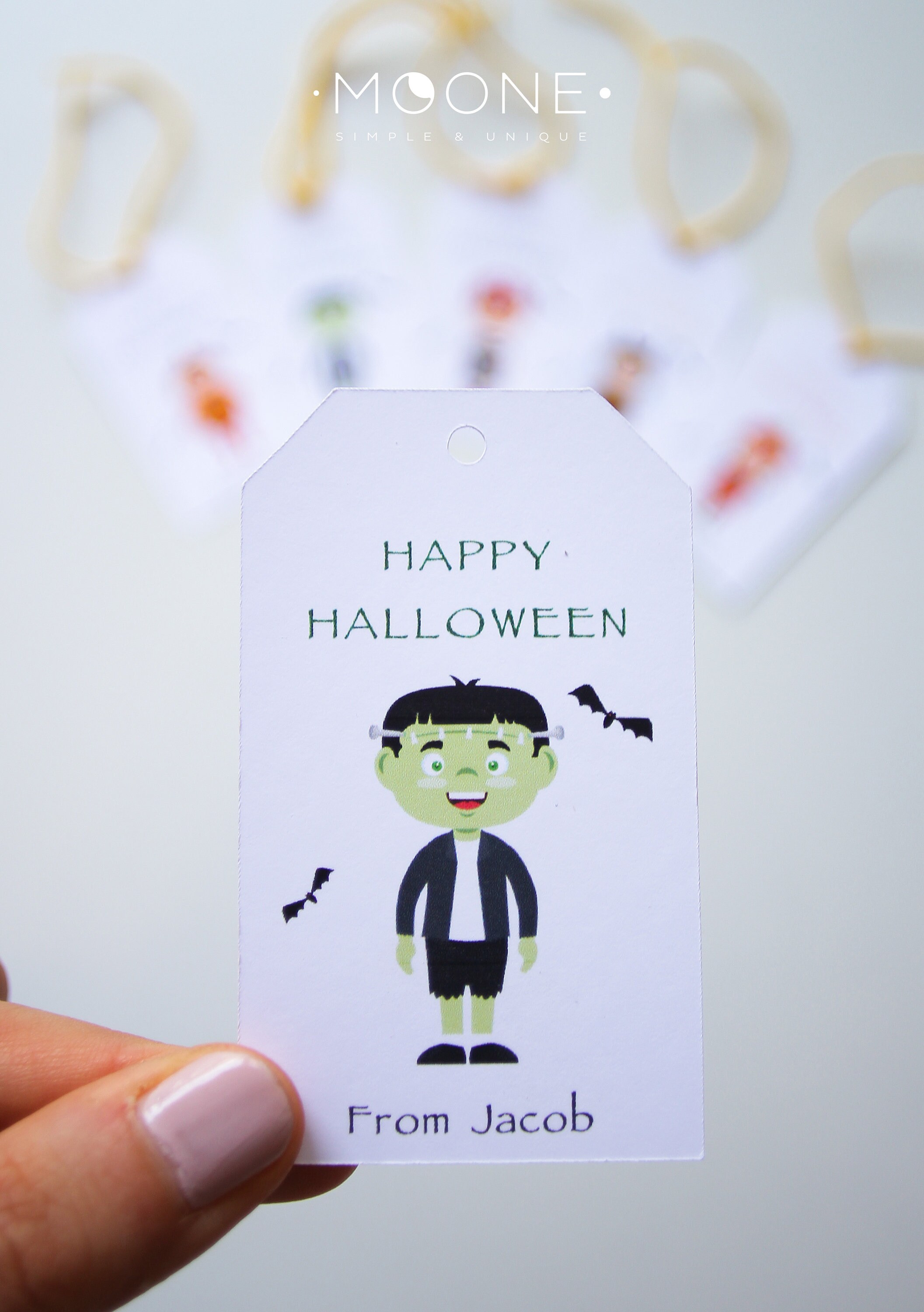 12pcs Halloween Gift Tags 3.2x1.8inches for Kids Etsy