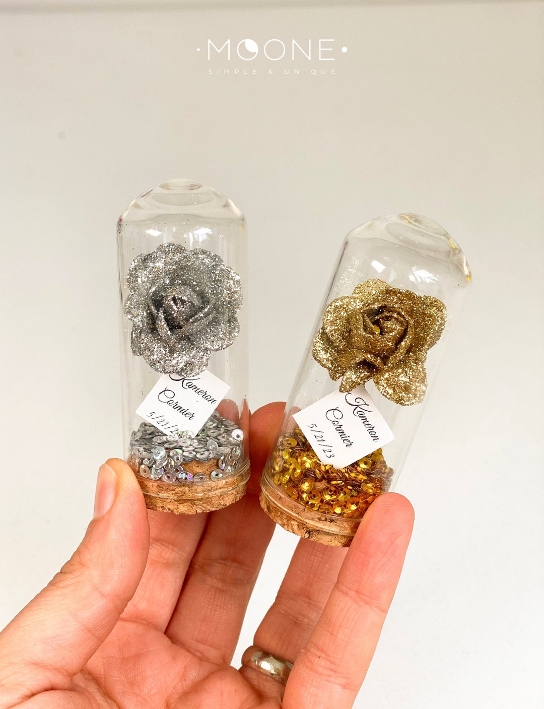 10pcs Personalized Wedding Favors for Guests, Gold Favors, Glass Favors ...