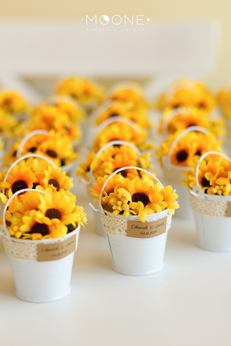 10pcs Sunflower Baby Shower Favors, Sunflower Wedding Favors, Sunflower Party Favor, Sunflower Decoration, Rustic Favors, Sunflower Birthday image 9