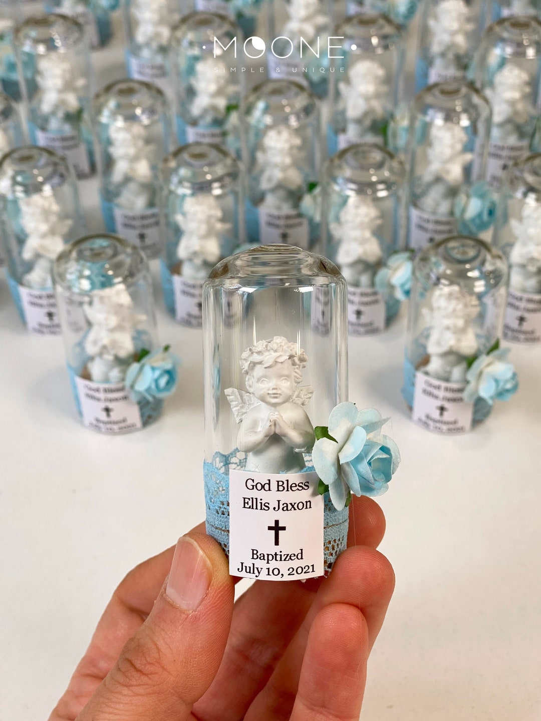 10pcs Personalized Baptism Favors, Christening Favors, Baptism for a