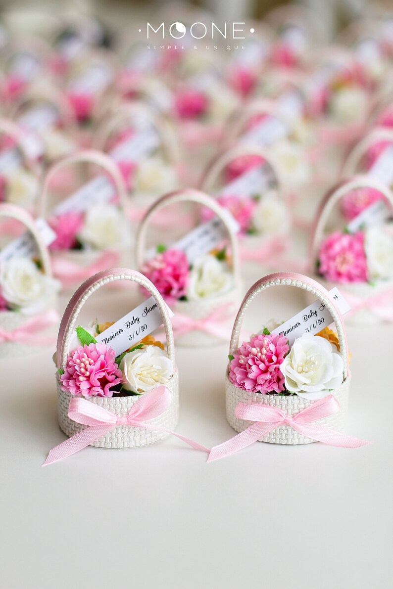 10pcs Flower Basket Wedding Favors for Guests Rustic Wedding Etsy