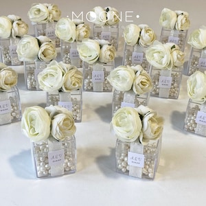 5pcs Wedding Favors for Guests, Wedding Favor Boxes, Cube, White Favors, Baby Shower Favors, Bridal Shower Favor, Birthday Favors, Sweet 16 image 3