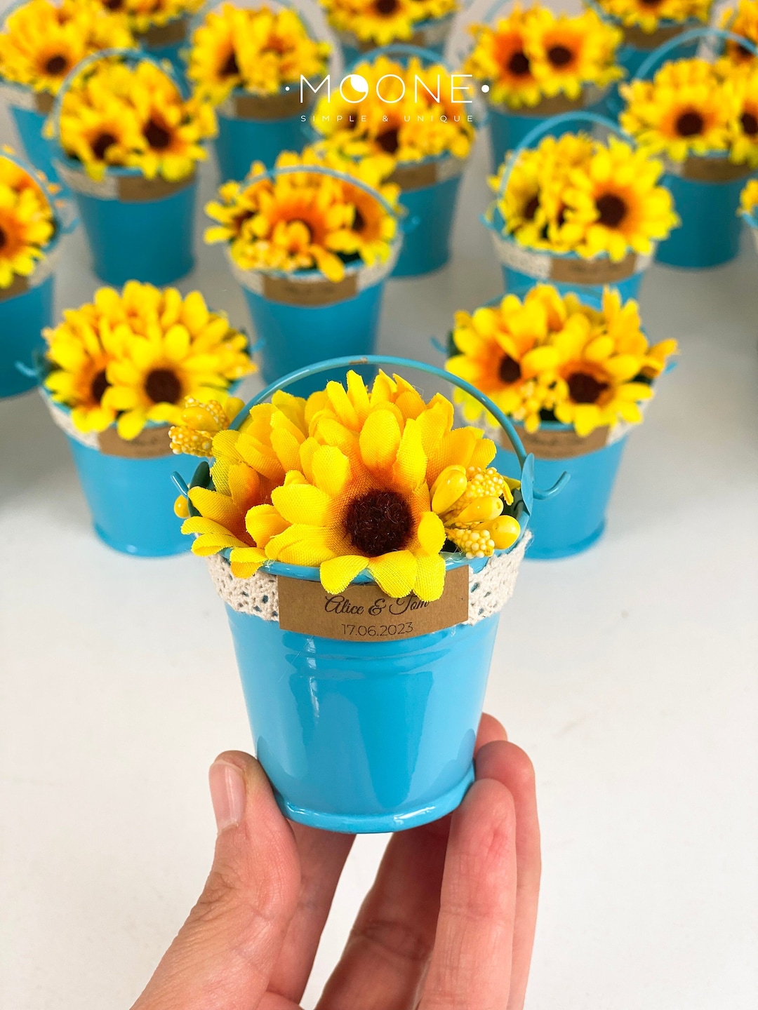 10pcs Sunflower Baby Shower Favors, Sunflower Wedding Favors, Sunflower