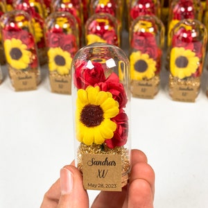 10pcs Sunflower Wedding, Favors for Guests, Sunflower Favors, Sunflower Birthday Party, Yellow Wedding, Rustic Favors, Sunflower Baby Shower image 5