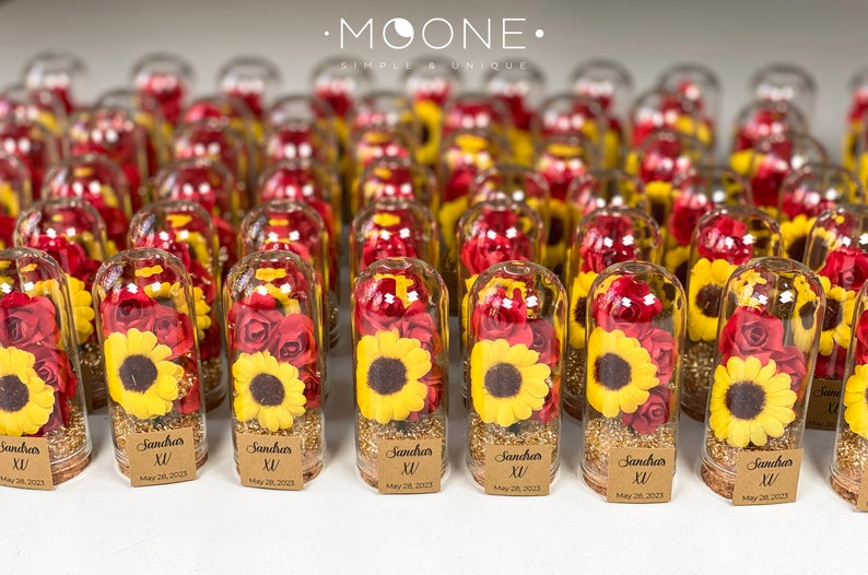 10pcs Sunflower Wedding, Favors for Guests, Sunflower Favors, Sunflower Birthday Party, Yellow Wedding, Rustic Favors, Sunflower Baby Shower image 2
