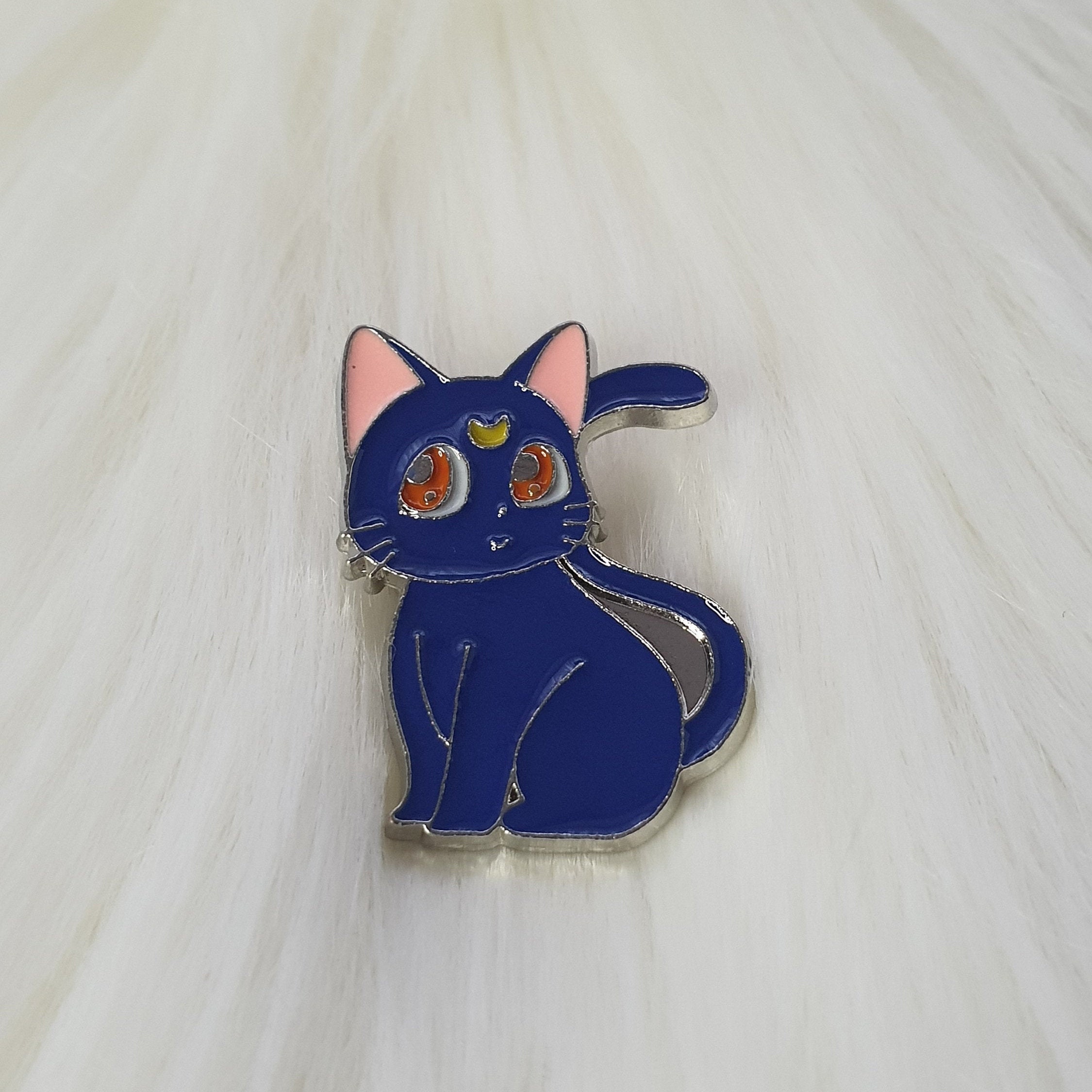 Luna Enamel Pin Sailor Moon Black Cat - Etsy
