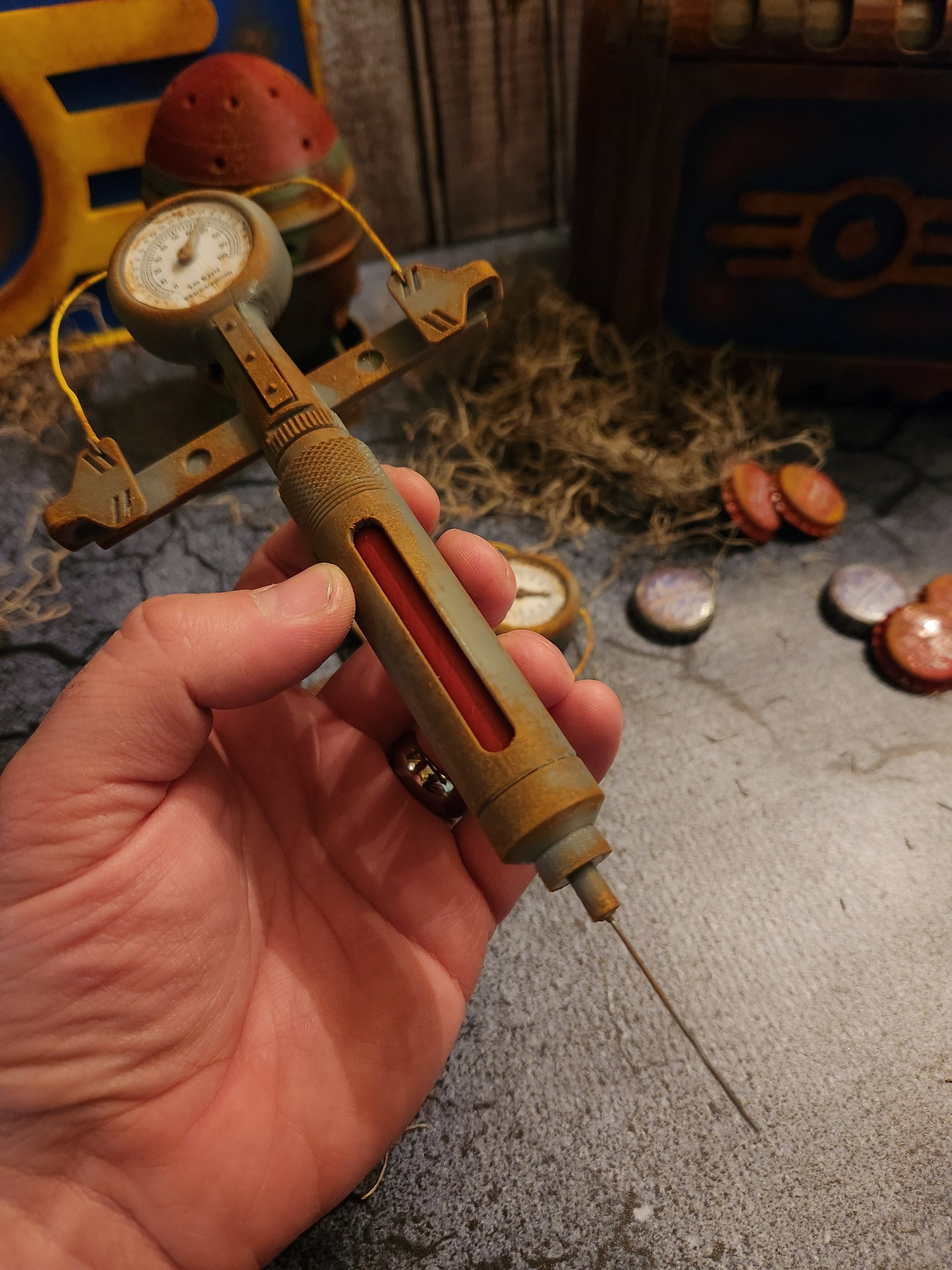 Fallout風スティムパック小道具 Vault DwellerコスプレやWasteland