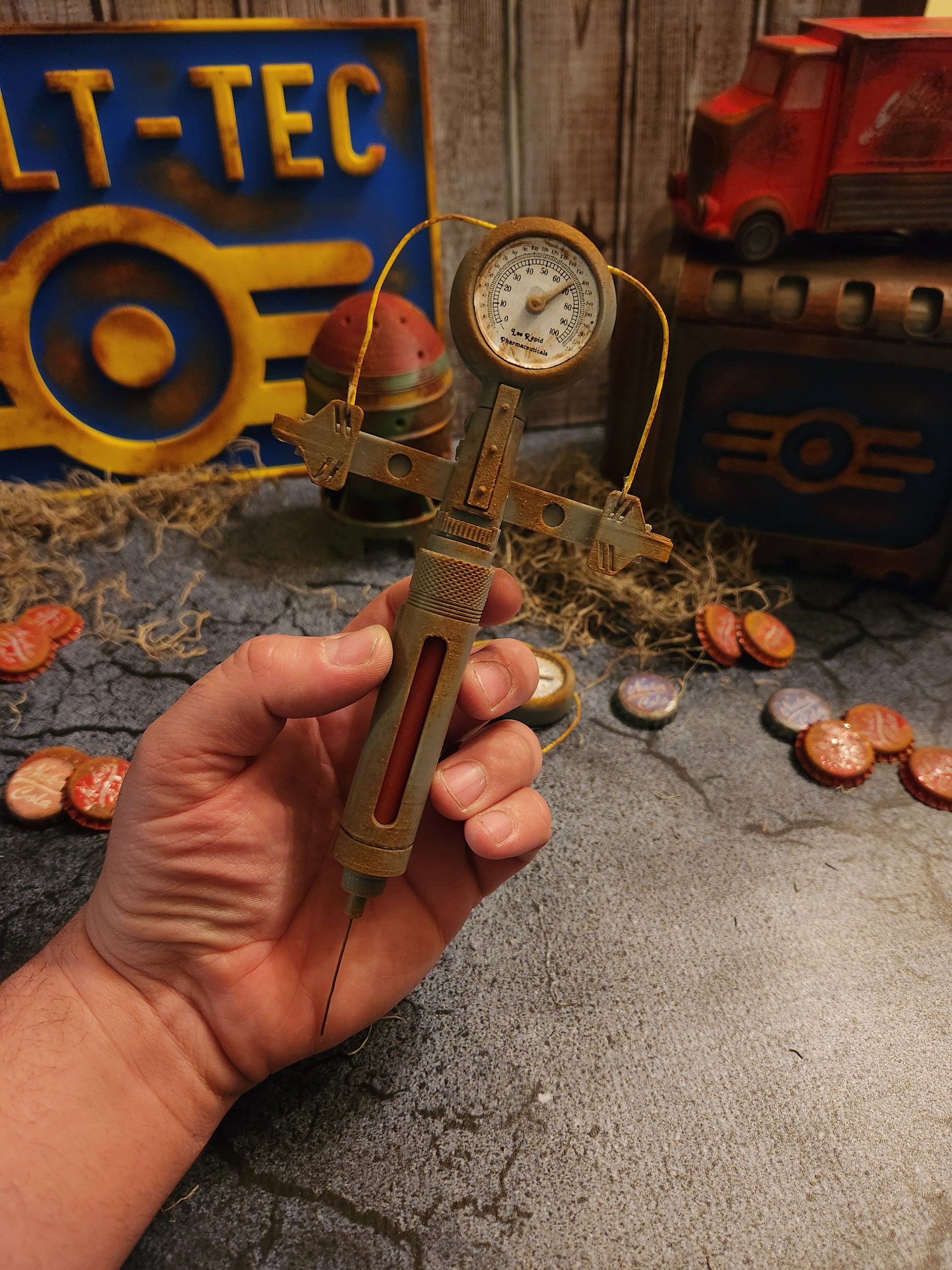 Fallout風スティムパック小道具 Vault DwellerコスプレやWasteland