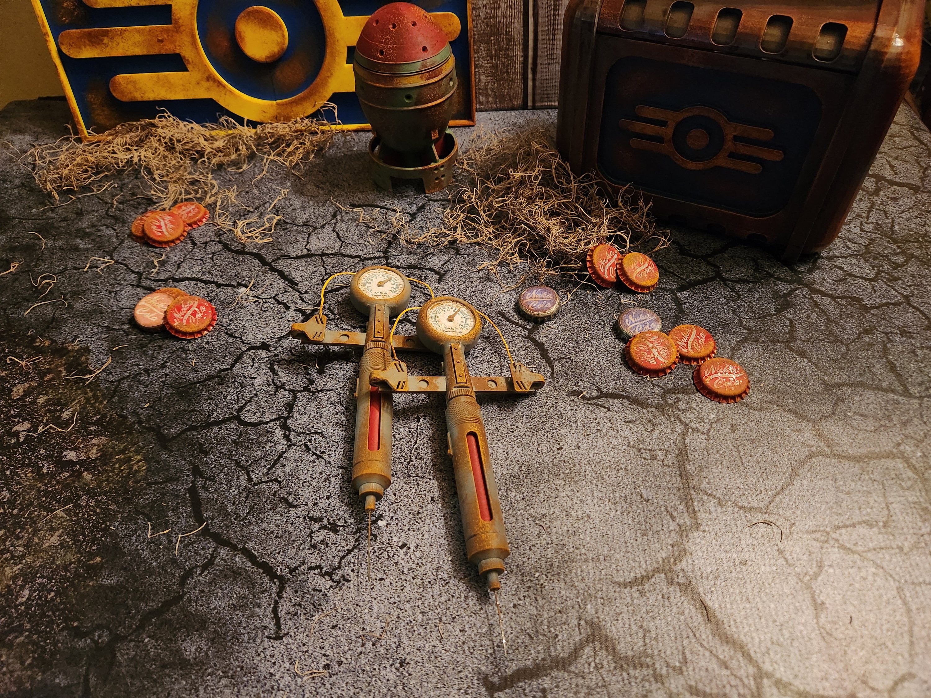 フォールアウト風スティムパック小道具 Vault Dweller コスプレや