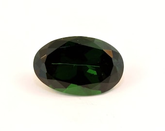 5.62 Carat Oval Cut Dark Green Tsavorite